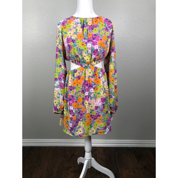 Sanctuary Floral Dress Women's Size Medium Blouson Sleeve NEW - Picture 1 of 9